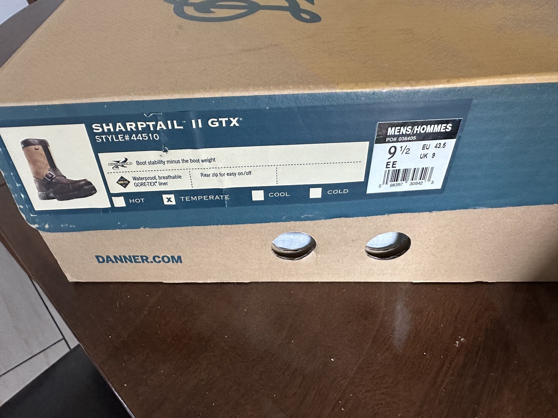 Danner’s Sharptail II GTX, Brown, 9.5 US