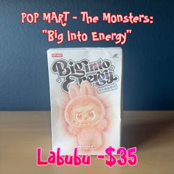 SEALED!! POP MART - LABUBU - The Monsters: Big Into Energy 