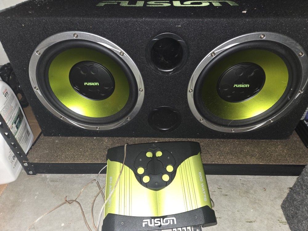 Fusion Subwoofer With Amp