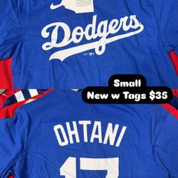 Otani Jersey shirt small new W Tags