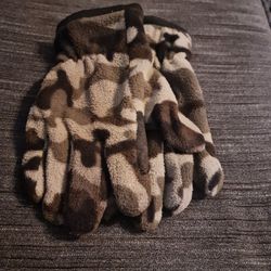 New Mens Camouflage Gloves Size OSFM 