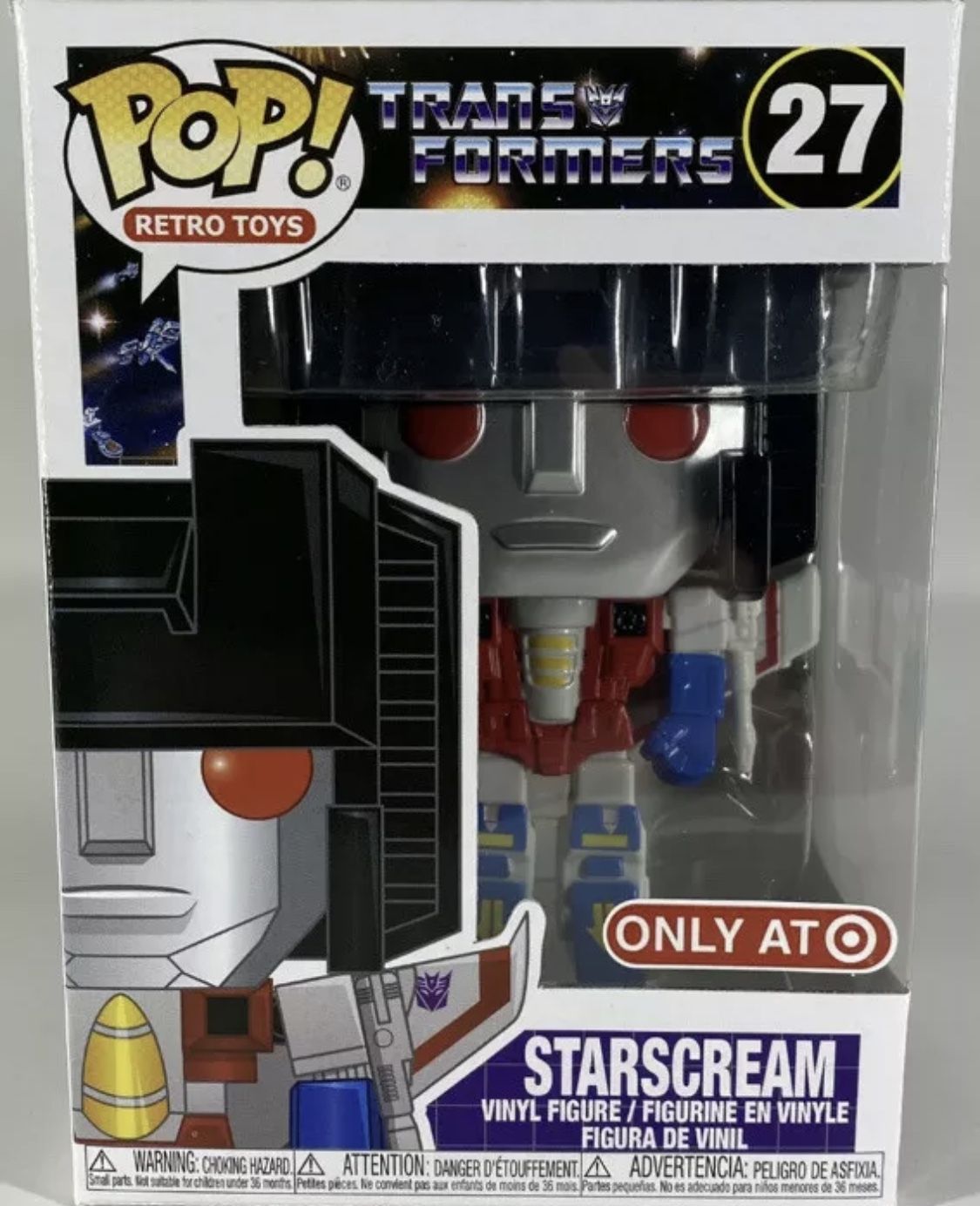 Funko Pop Retro Toys Transformers Starscream Target Exclusive In Hand