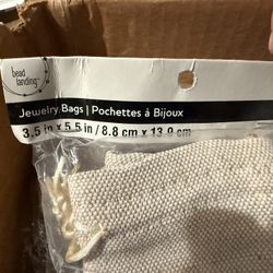 Linen Jewelry Bags
