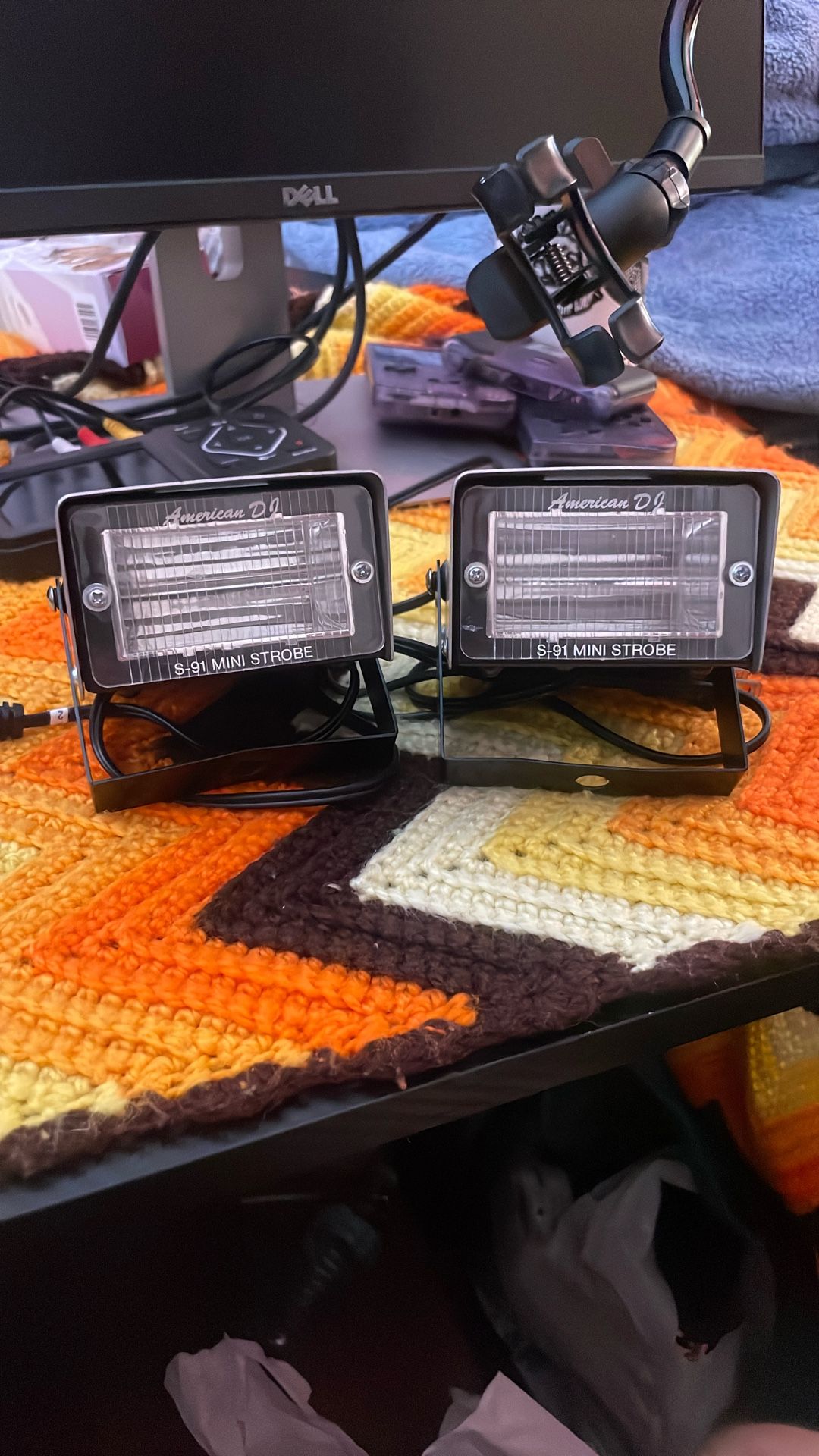 Mini Strobe Lights Adjustable Knobs
