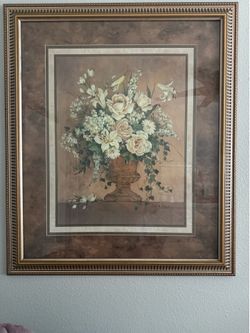 Barbara Mock Framed Floral Still Life Print