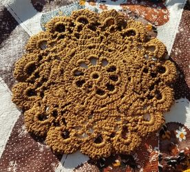 Hand crocheted coaster