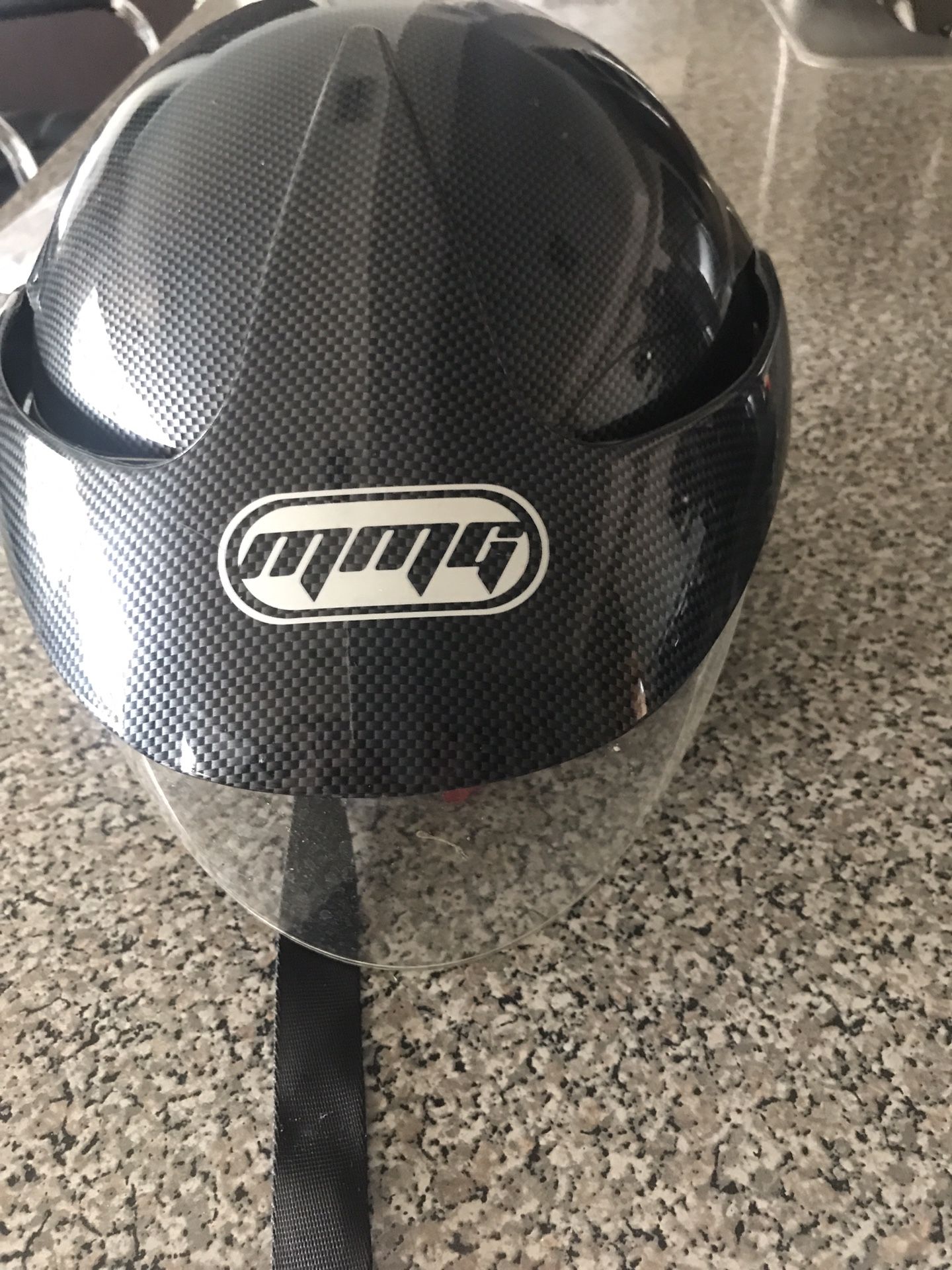 bike helmet MMG With shield Black