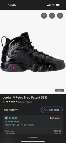 Jordan Bred 9 s  / Men’s Sz 7 only !!