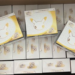 Pokemon 30th Celebration Elite Trainer Box Trading Card Game ETB TCG BULK