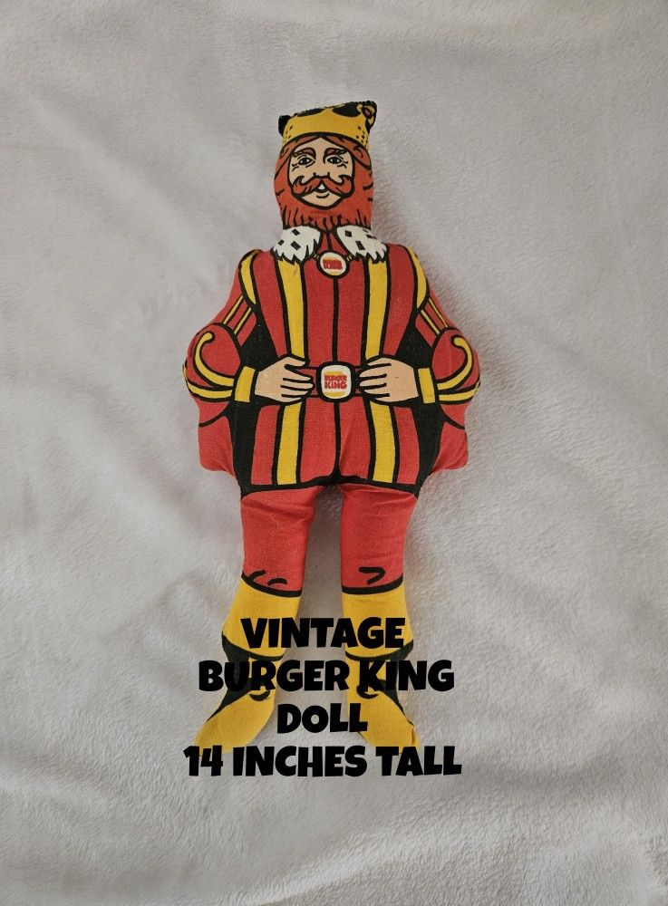 VINTAGE BURGER KING DOLL 