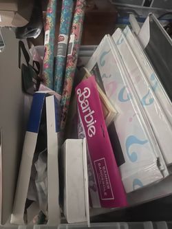 Party supplies- variety ; Barbie, gender reveal, birthday, encanto and more.