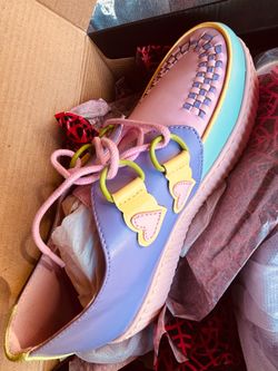 Pastel colors creepers shoes