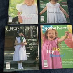 Vintage sewing and smocking magazines With Patterns