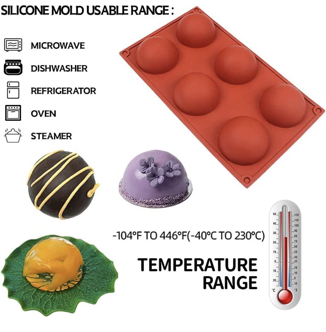 Silicone Food Molds 6pcs For $5