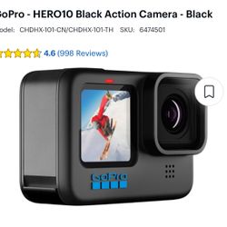 GoPro - HERO10 Black Action Camera - Black