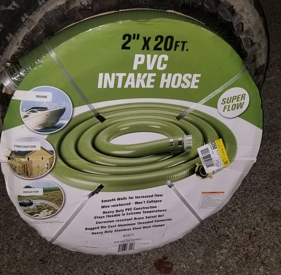 New 2" 20' intake hose