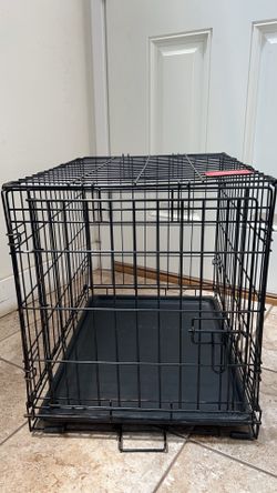 Single Door Folding Dog Crate Great condition L24W16H20 Inch