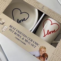 Pet Bowl And Mug Set