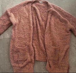 Women pink cardigan