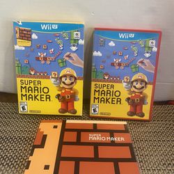 Super Mario Maker (Nintendo Wii U) Complete in Box w/ Art Book Disc and art book in mint condition 