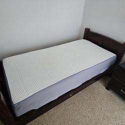 Nectar Mattress Twin With Wooden Bed Frame