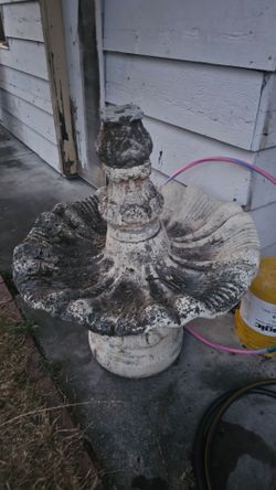 Concrete water fountain