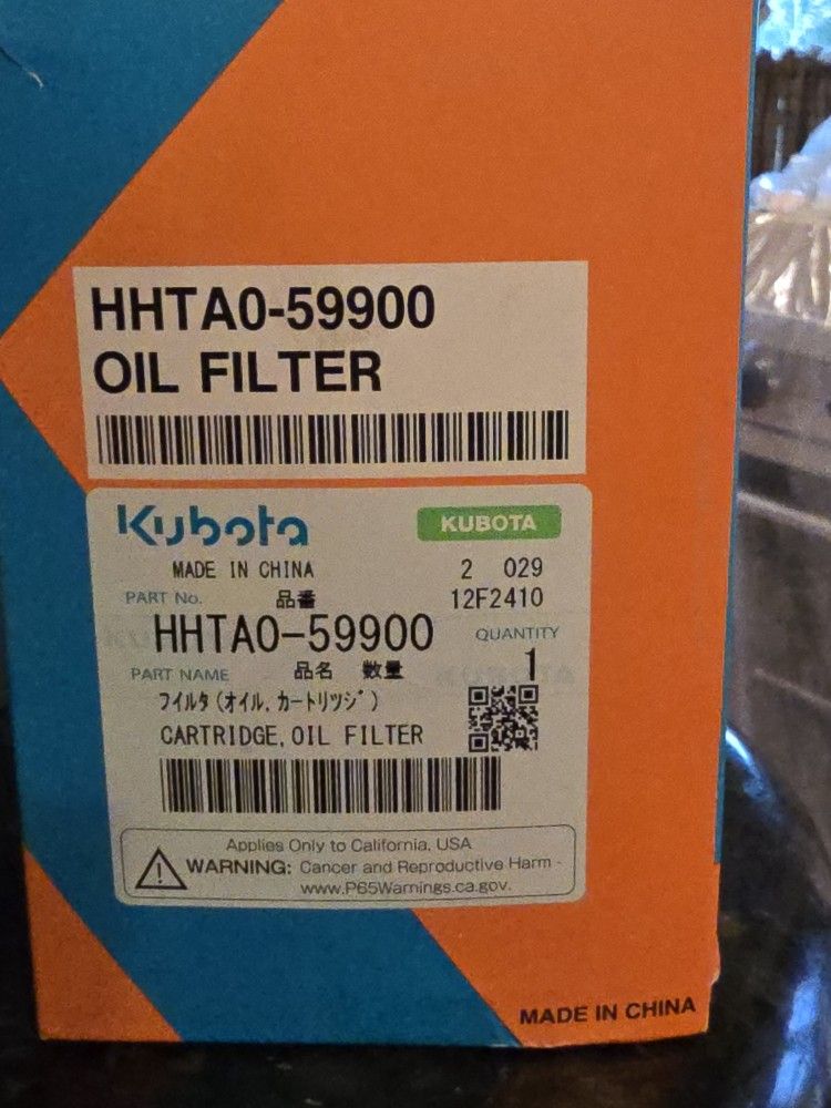 KUBOTA OEM Hydraulic Oil Filter