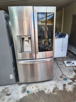 LG Refrigerator stainless steel 4 door counther deph