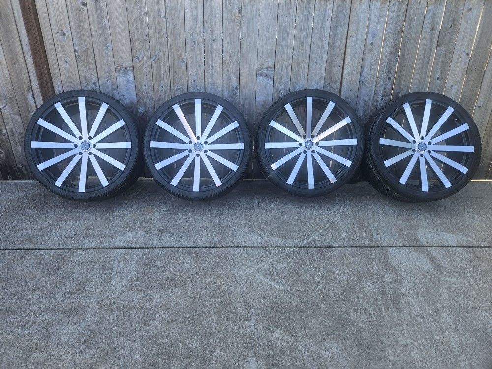 26x10 6x139.7/6x135 wheels and tires Chevy Tahoe Silverado Ford F150 Expedition