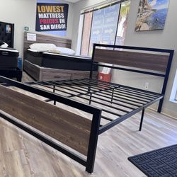 Queen Platform Bed Frame Super Strong- NEW! 