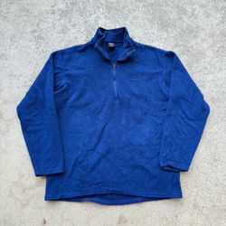 Vintage 90’s Patagonia Capilene 1/4 Zip Fleece Sweater Sz Large Womens