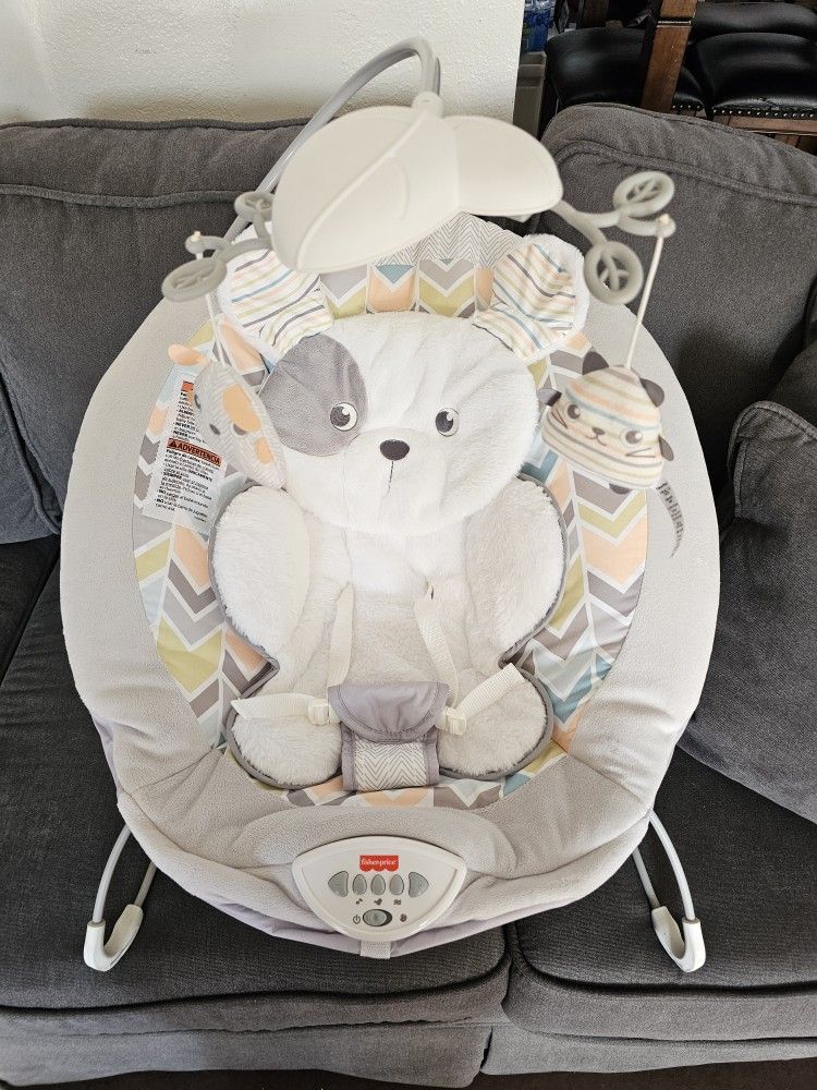 FISHER PRICE SNUGAPUPPY BOUNCER FOR SALE!!!!