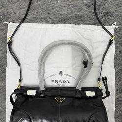 PRADA SOFT LUX Tote shoulder crossbody Bag  Medium