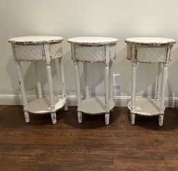 (3) Like New Shabby Chic/Coastal Accent Tables/Nightstands. $30 each