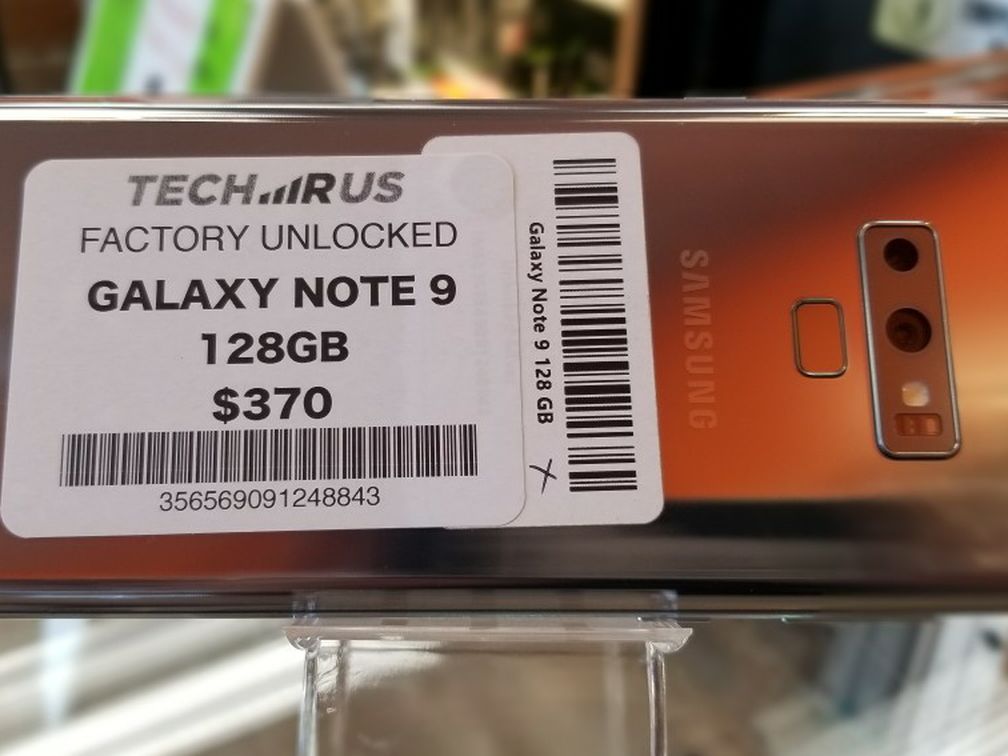 Galaxy Note 9 (128GB) UNLOCKED $370