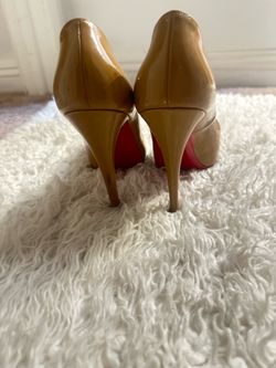Brown  red bottom shoes