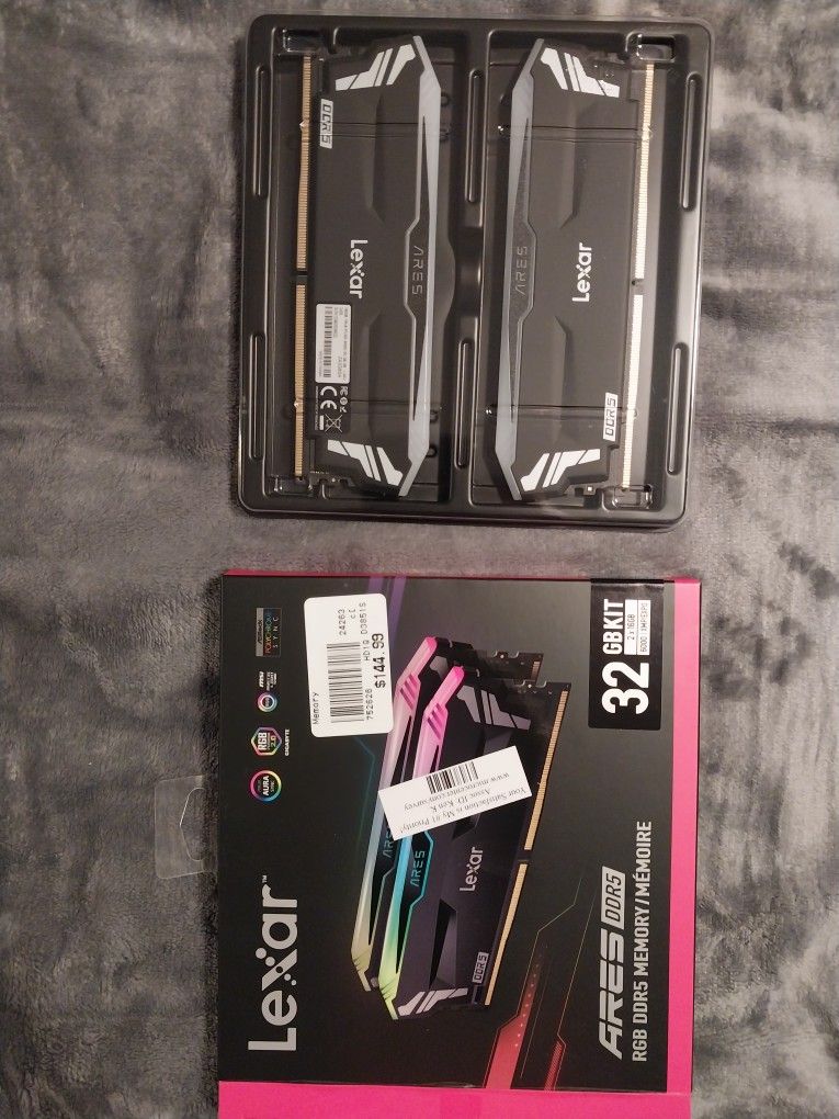 Lexar Media Ares RGB 32gb Ddr5 6000 Desktop Memory