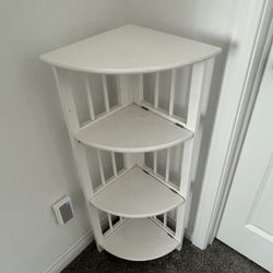 White Corner Shelf 
