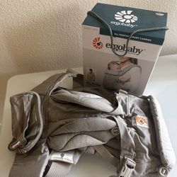 Ergobaby Omni 360 All-Position Baby Carrier for Newborn to Toddler with Lumbar Support (7-45 Pounds), Pearl Grey