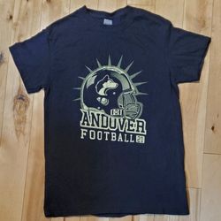 NEW Adult Black Andover Football T-Shirt (S)