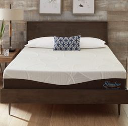 King! Slumber Solutions Firm Gel Memory Foam Mattress + Bed