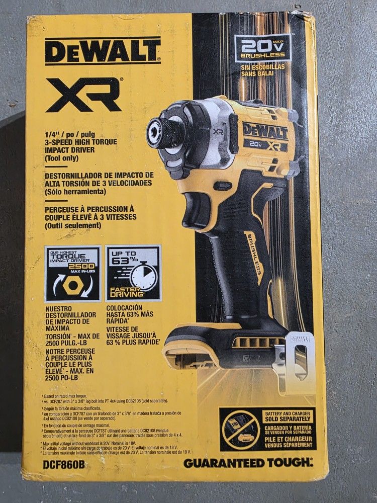 DeWalt 20Volt XR Impact Driver 1/4 New Gen