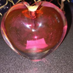 Vintage Beautiful Heart Glass Hand Crafted Murano 