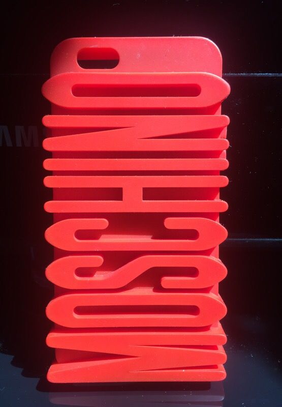 Moschino 3D Logo Letters iPhone 6/6s Case Red