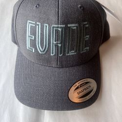 NEW The Classics Yupoong - Dark Heather Grey - EVADE Cap SnapBack One Size