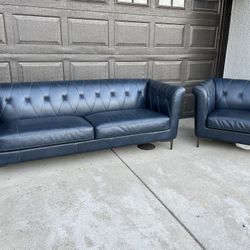 Brand New Leather Sofa And Chair ! Leather Couches ! Top Grain Leather Sofas ! Free Delivery