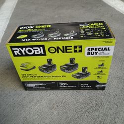 Ryobi One+ 18v High Performance Starter Kit (new)