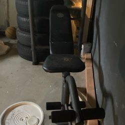 Gold Gym Bench With Weights 