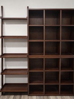 Lowered Price!!! 3 Shelving Units Real Wood Fantastic Displays