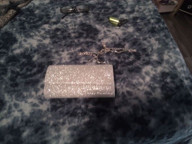 Glitter Silver Purse